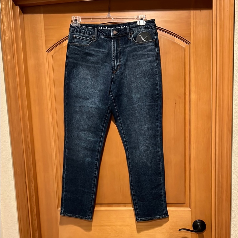 Los Angeles Articles of Society High Rise Jeans - Dark Blue